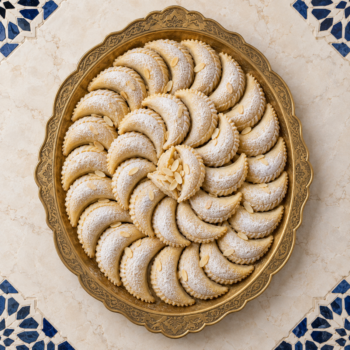 Plateau Nour, gâteaux marocains